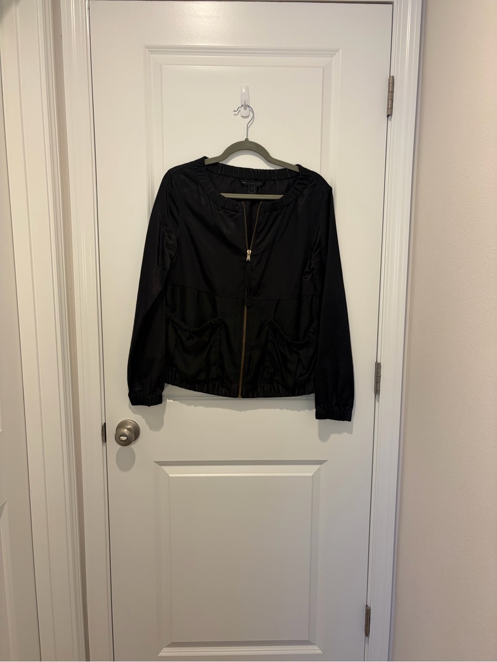 Marc Jacobs Lightweight Black Zip-Front Women's Jacket
